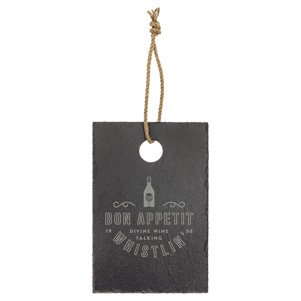 9" x 6" Rectangle Slate Cutting Board with Hanger String