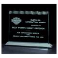 9 1/2" x 7 1/4" Tidal Series Jade Acrylic Award