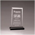 Clear Acrylic Award with Black 5" x 7 3/4" Apex Series Base