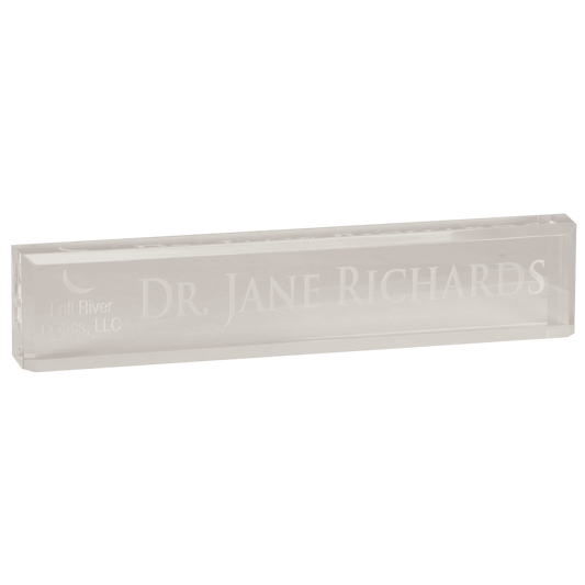 Clear 10" x 2" Acrylic Desk Wedge