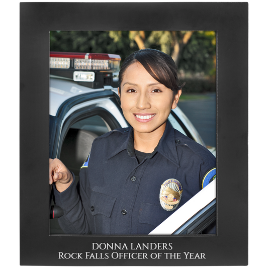 Black 8" x 10" Aluminum Photo Frame