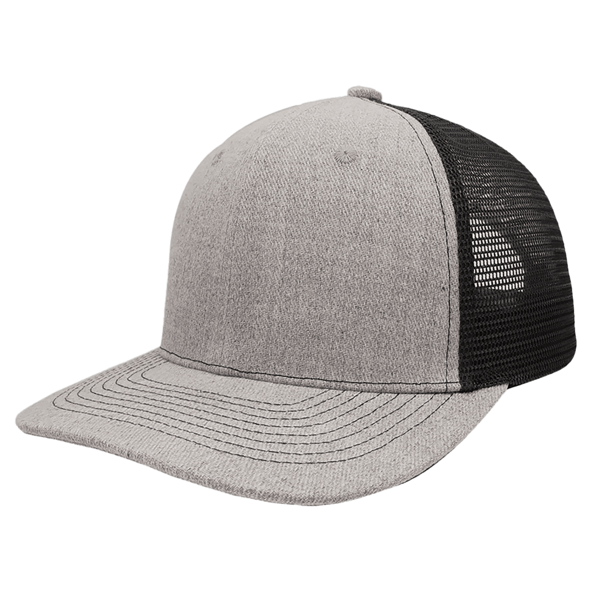 Brimco Trucker Hat - Heather Gray/Black