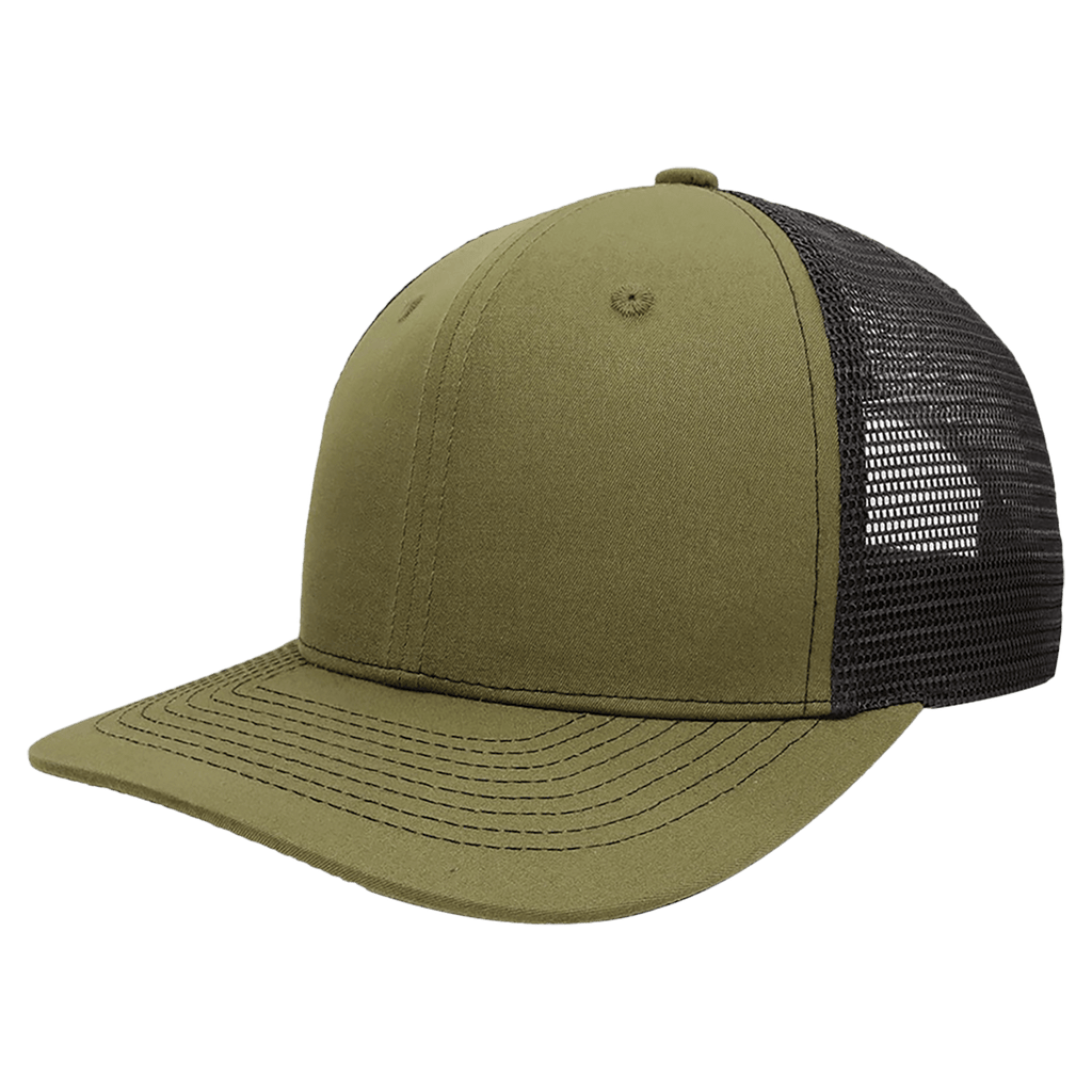 Brimco Trucker Hat - Army Green/Black