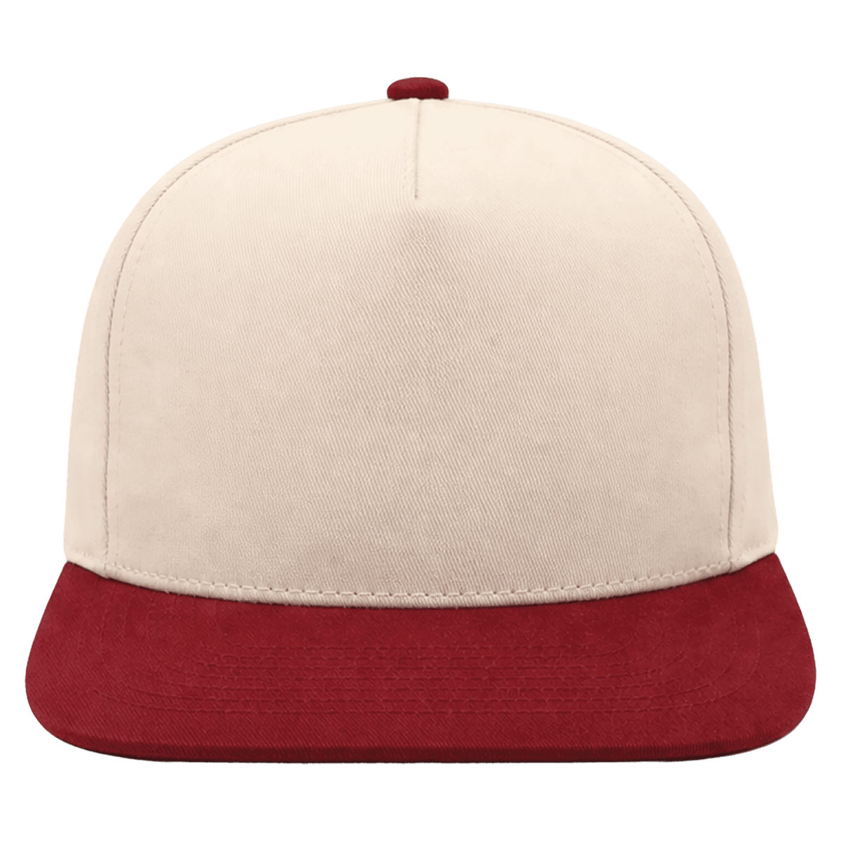 Brimco Natural Brim Hat - Maroon/Natural