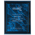 Blue Marble Border Clear 7" x 9" -Plaq Acrylic