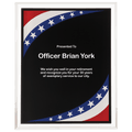 7" x 9" Stars & Stripes Border Clear-Plaq Acrylic