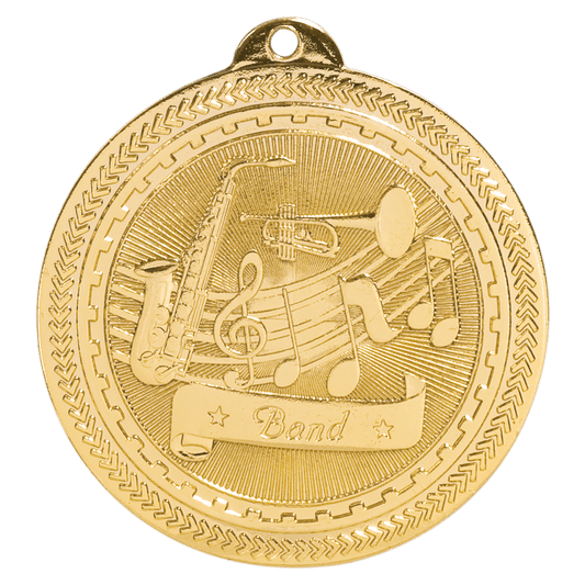 Bright Gold 2" Band Laserable BriteLazer Medal