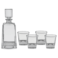 Polar Camel 750 mL 12" Tequila Decanter Set with Four 8 oz. Glasses in a Black Gift Box with Printed Paper Sleeve
