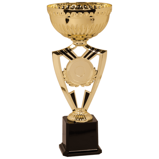 15" Gold Ribbon 2" Insert Holder Easy Cup Kit