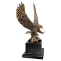 10 3/4" Antique Gold Eagle with Base