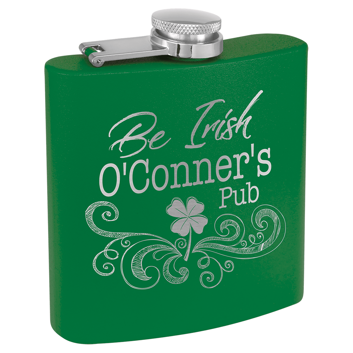 Matte Green Stainless Steel 6 oz. Flask