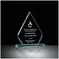6" x 7 1/2" Diamond Series Glass Award