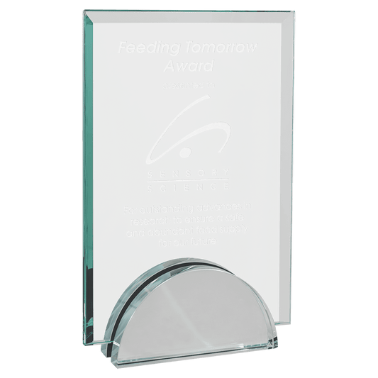 5" x 7 1/4" Apex Series Glass Award