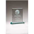 4" x 5" Premium Series Jade Glass Award