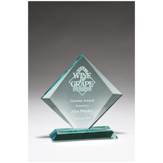 7 3/8" x 7 3/8" Diamond Series Glass Awards