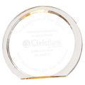 Gold 6 3/8" Round Halo Acrylic