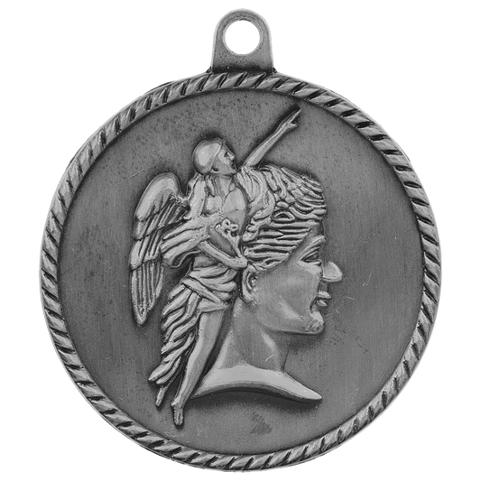 Antique Silver 2" Achievement High Relief Medal