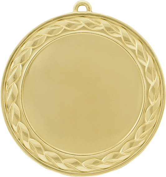 Bright Gold 2 3/4" Weave 2" Insert Holder Medal
