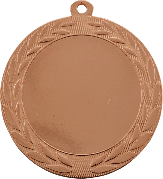 Bright Bronze 2 3/4" Wreath 2" Insert Holder Medal