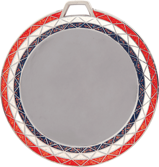 Red/White/Blue 2 3/4" Bling 2" Insert Holder Medal