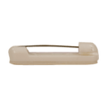 1 1/2" White Rounded Plastic Bar Pin with Adhesive