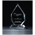 5 3/8" x 8 7/8" Flame Series Multi-Faceted Optical Crystal Award