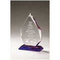 5 7/8" x 9 7/8" Flame Series Crystal with Prism-Effect Base
