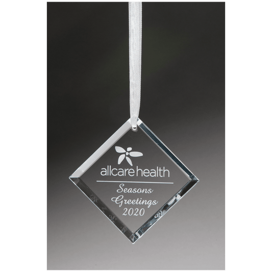 2 3/4" Crystal Diamond Ornament