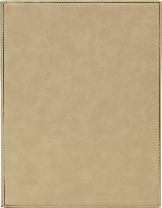 Light Brown 7" x 9" Laserable Leatherette Plaque