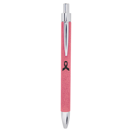 Pink Laserable Leatherette Pen