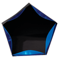 Black/Blue 5" Luminary Star Acrylic