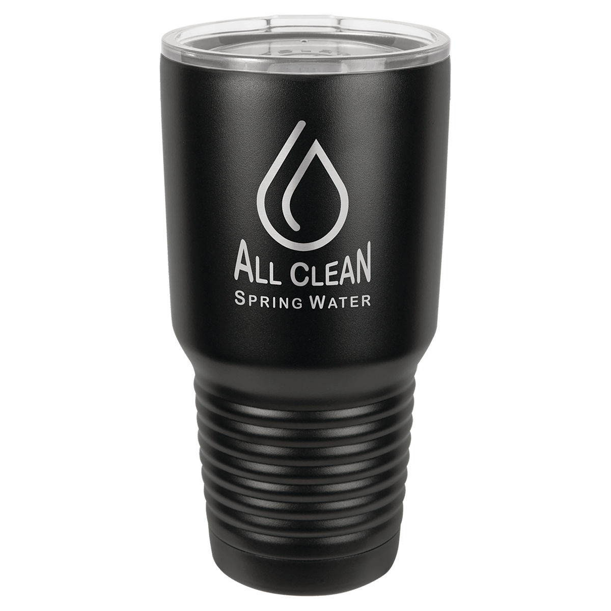 Black Polar Camel 30 oz. Full Ringneck Tumbler with Logo Lid
