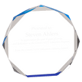 5" Blue Octagon Acrylic Award