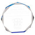 6" Blue Octagon Acrylic Award