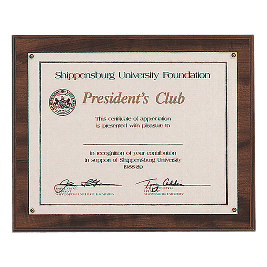 10 1/2" x 13" Holds 8 1/2" x 11" American Walnut Finish Photo/Certificate Holder