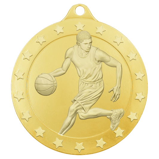 2" Radiance Male Basketball Medal - Gold