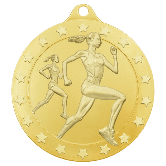2" Radiance Female Cross Country Medal - Gold
