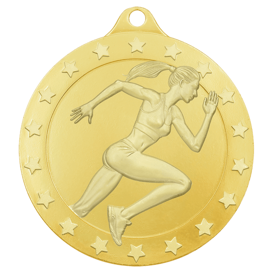 2" Radiance Female Track Medal - Gold