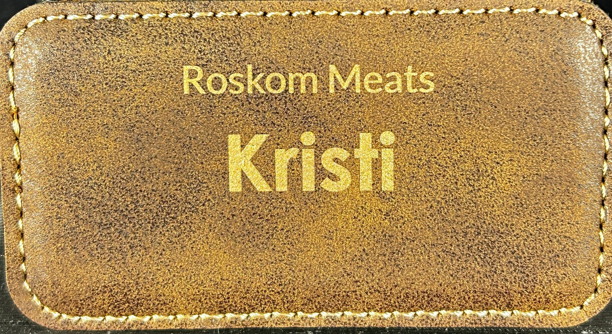 Roskom Meats Name Tag