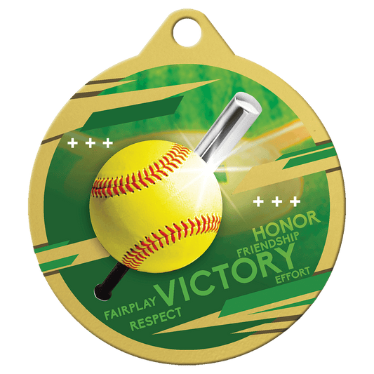 2" Inspire Softball Medal - Gold