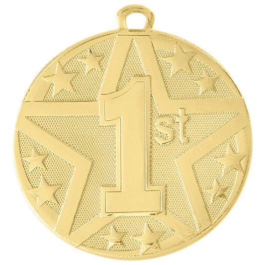 2" Gold Superstar 1st Place Medal