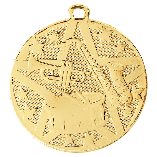 Gold 2" Superstar Band Medal