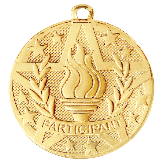 Gold 2" Superstar Participant Medal