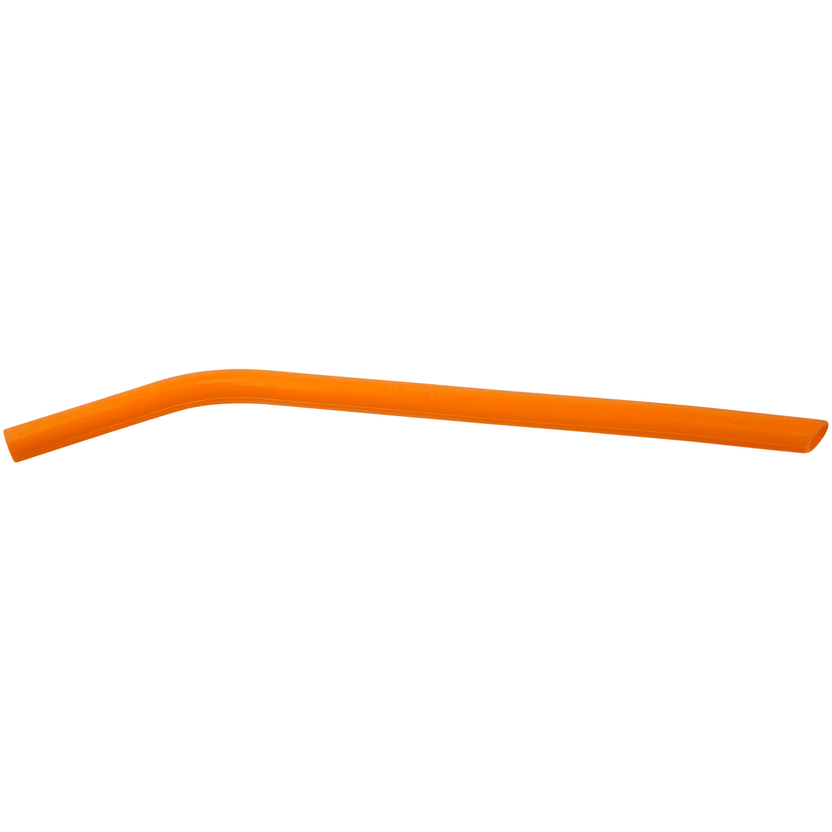 Orange 10" Large Silicone Straw